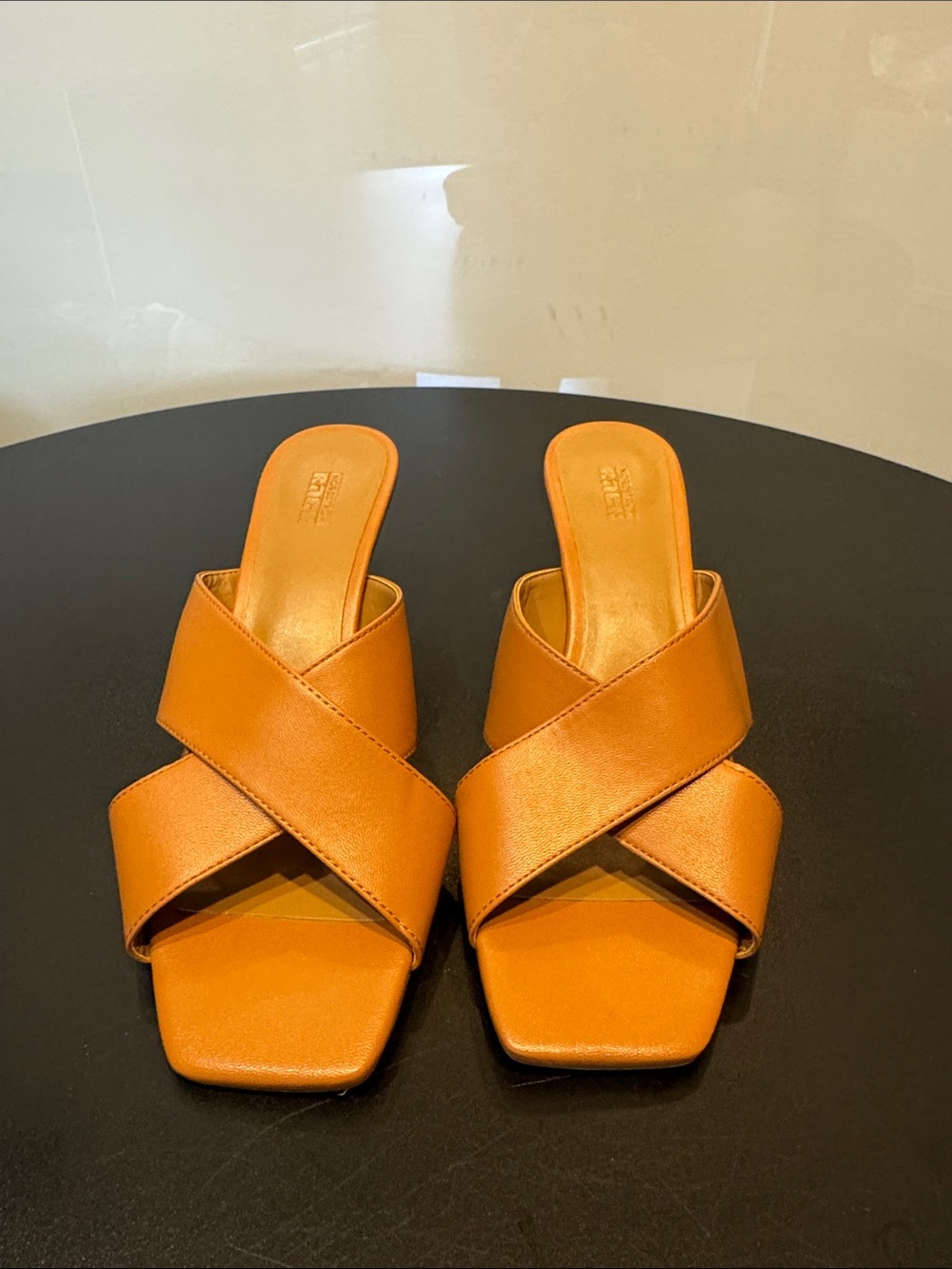Women’s brown Crisscross Slide Heels
